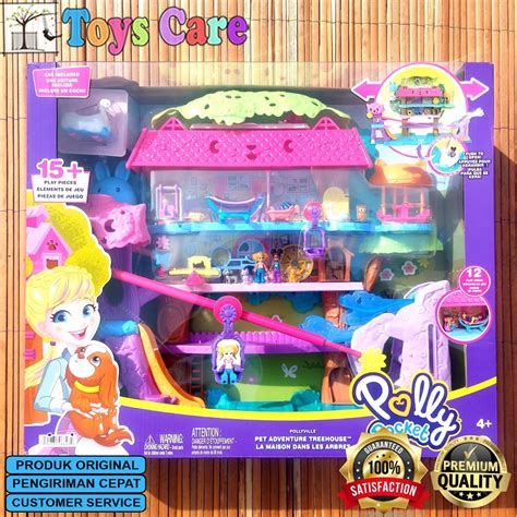 Polly POCKET DOLL PET ADVENTURE TREEHOUSE TREE HOUSE BARBIE DOLL TREE HOUSE ORIGINAL MATTEL