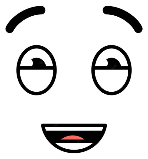 Premium Vector Laughing Face Expression Funny Doodle Positive Emotion