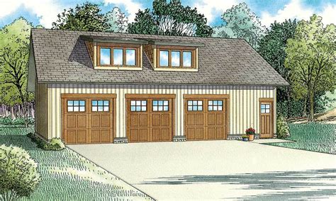 3 Car Craftsman Style Carriage House Plan 60696nd Architectural