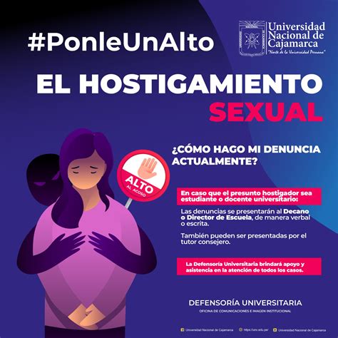feria informativa contra el hostigamiento sexual universidad nacional de cajamarca