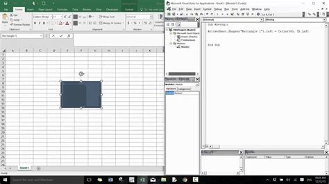 Introduction To Excel Vba Module 14 Moving Shapes Youtube