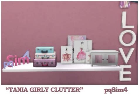 Pqsims4 Tania Girly Clutter • Sims 4 Downloads