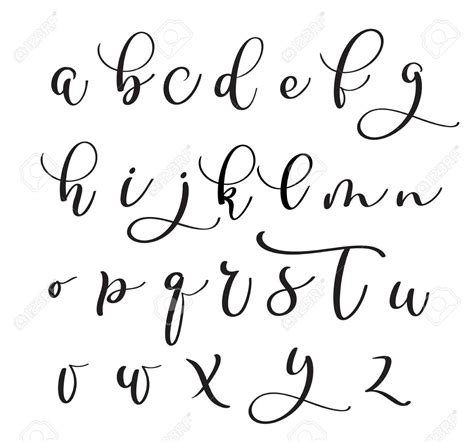 Modern Calligraphy Letters Alphabet Leticia Camargo