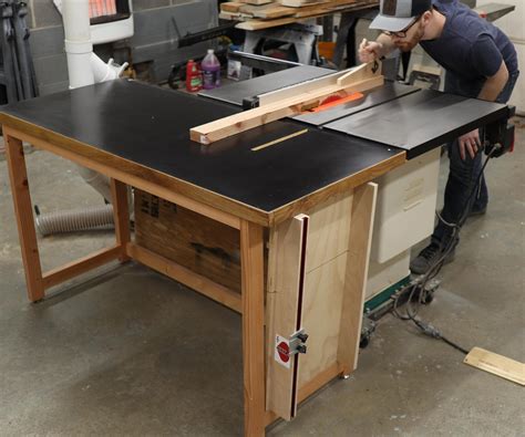 Simple Outfeed Table For The Table Saw 12 Steps With Pictures