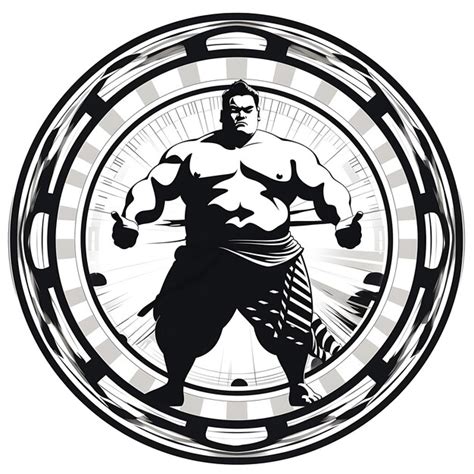 Cnc Laser Cut Sumo Wrestler Rahmen Der Die Kraft Und Stärke Eines S