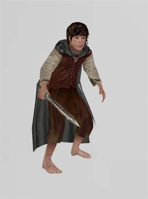 Frodo Baggins From The Lord Of The Rings 3d Model By Bagginsskywalkerpotterjones