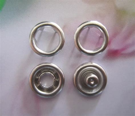 Free Shipping Factory Supply 11mm Long Prong Press Studs Open Ring No