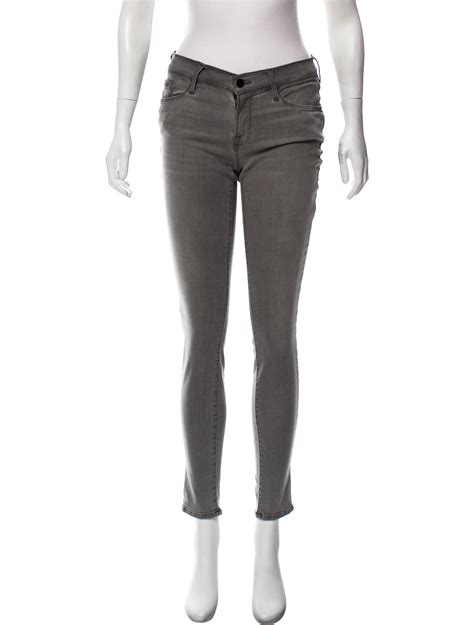 Grey Frame mid rise skinny jeans | Mid rise skinny jeans, Skinny jeans, Skinny