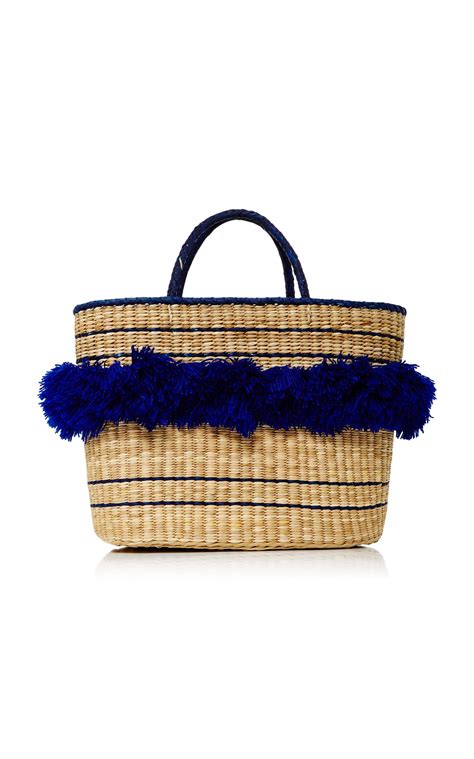 Fringed Woven Raffia Tote By Nannacay Now Available On Moda Operandi