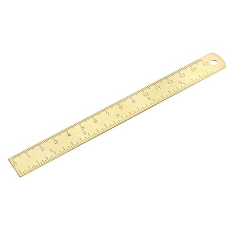 Mini Straight Ruler 15cm 5 Inch Metric Brass Rulers Measurement Tools