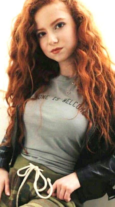 Francesca Capaldi Actress Model Red Haired Beauty Beautiful