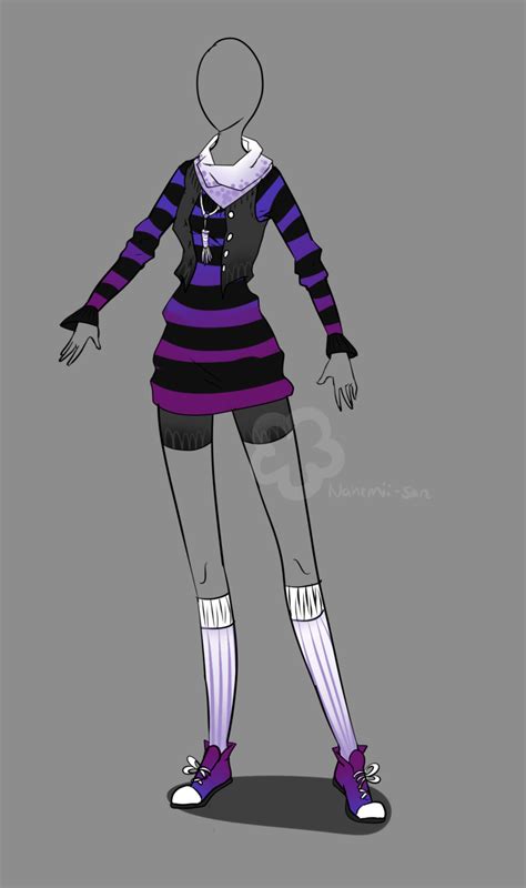 Outfit Adopt Sold By Nahemii San On Deviantart Fashion Design