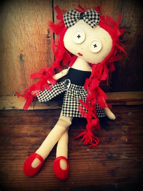 Creepy Doll Creepy Cute Gothic Doll Ooak Doll Horror Doll Handmade