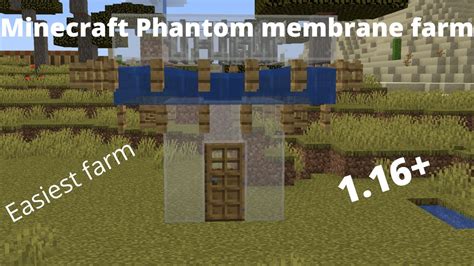 Minecraft Easy Phantom Membrane Farm Minecraft 116 Youtube