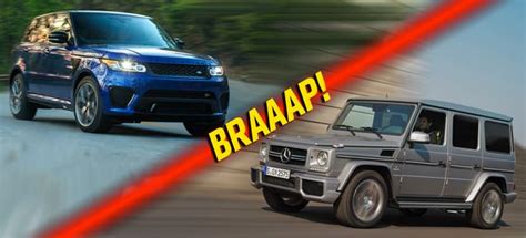 Range Rover Sport Svr Vs Mercedes G Wagen Amg The Next Extreme Rivalry Mercedes G Class Forum