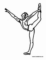 Ballet Boy Dance Ballerina Coloring Move Colormegood Sports sketch template