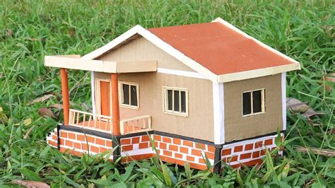 How To Make A Simple Diy House For Your Kids School Project Youtube