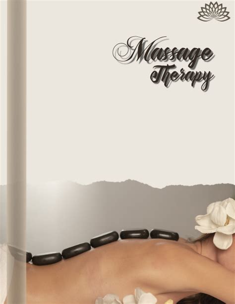Massage Therapy Flyer Template Postermywall