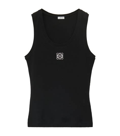 Loewe Embroidered Anagram Tank Top Harrods Be