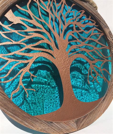 Stained Glass Tree Of Life Tree Of Life Tree Of Life Window Hanging