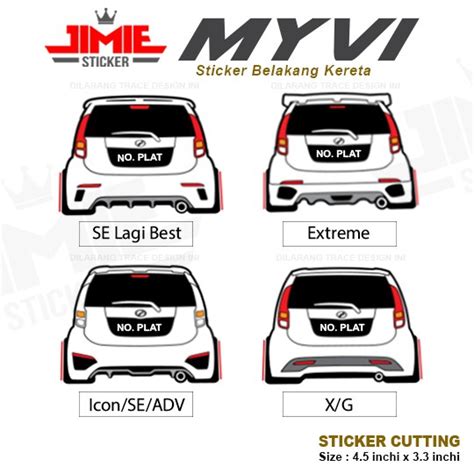 Material yang satu ini sering digunakan untuk konstruksi dan bisa dikatakan merupakan lembaran besi plat dengan. Sticker Kereta, Sticker Belakang Perodua Myvi, Custom ...