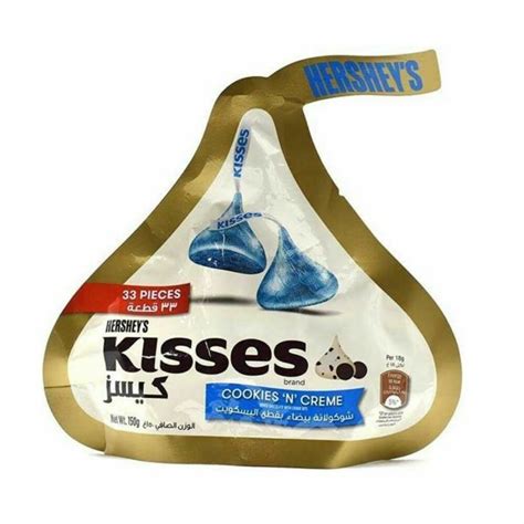 Nutmeg, pumpkin puree, brown sugar, salt. Hershey's Kisses Chocolate- Cream & Cookies