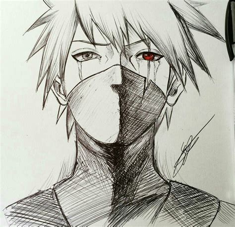 Kakashi Hatake Credit Goes To Whomever Drew This Kakashi Drawing