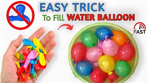 Easy Trick To Fill Water Balloons For Holi How To Fill Water Balloon