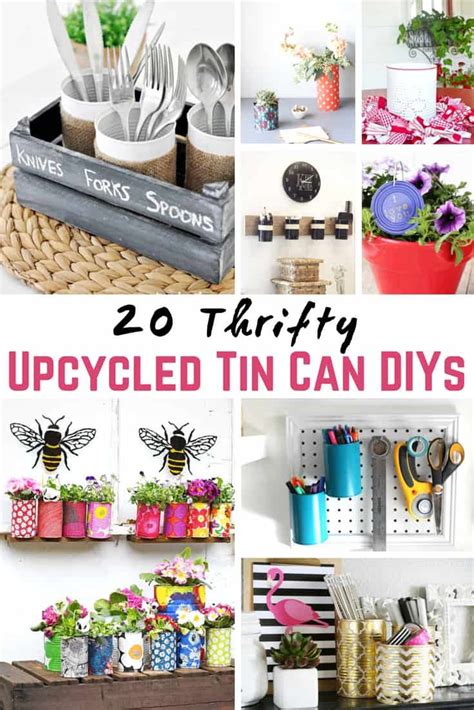 20 Ways To Upcycle Tin Cans The Kindest Way Tin Can Crafts Tin Can