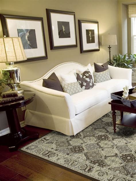 Camelback Sofa In Furniture Glossary Sofas From Hgtv Brown Living