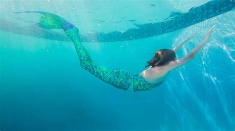 Aussie Green Mermaid Tail From Mermaid Gang Fin Fun Mermaid