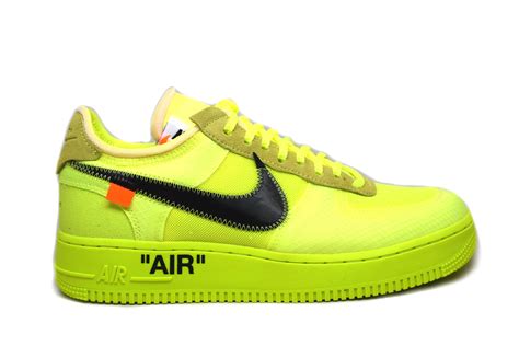 Nike Air Force 1 Low Off White Volt Prstg Shop