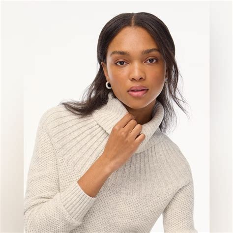 J Crew Sweaters Nwt Jcrew Mixedstitch Turtleneck Sweater Poshmark