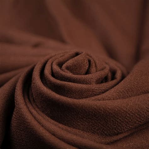 Cotone Crepe Cioccolato Brown Fabric Remnant 145cmx120cm Etsy Italia