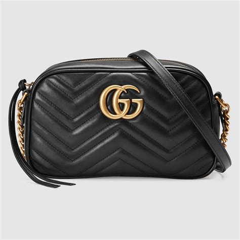 Gucci Gg Marmont Matelassã© Shoulder Bag In Black Lyst