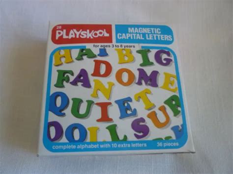 1 1980 Vintage New Sealed Playskool Magnetic Alphabet Capital Letter