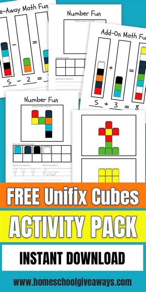 Free Unifix Cubes Printables For Beginner Math Artofit