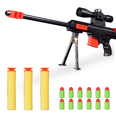 Blaster Gun Toy Sniper Rifle Airsoft Air Guns Children Soft Bullet