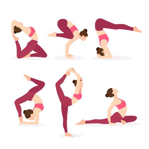 Instructor De Yoga Ejercitando Diferentes Posturas De Yoga 179806