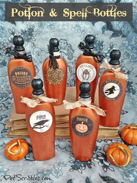 The ironskin potion boosts your defence by 8 for 5 minutes. Make pretty potion and spell bottles for Halloween! - Pet ...