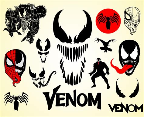 Venom Svg Superhero Svg Venom Silhouette Venom Clipart Etsy