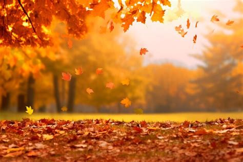 Premium Ai Image Beautiful Autumn Landscape With Colorful Foliage In