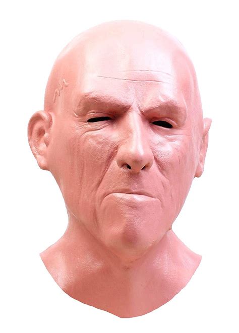 Old Man Mask Realistic Halloween Latex Human Wrinkle Face Mask Novelty Costume Party Latex