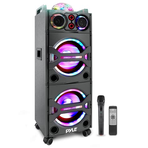 Pyle Portable Bluetooth Pa Speaker System 2000w Active Powered