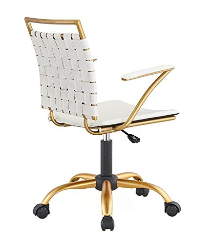 Chair With Gold White Gold Office Chair White And Gold Desk Chair