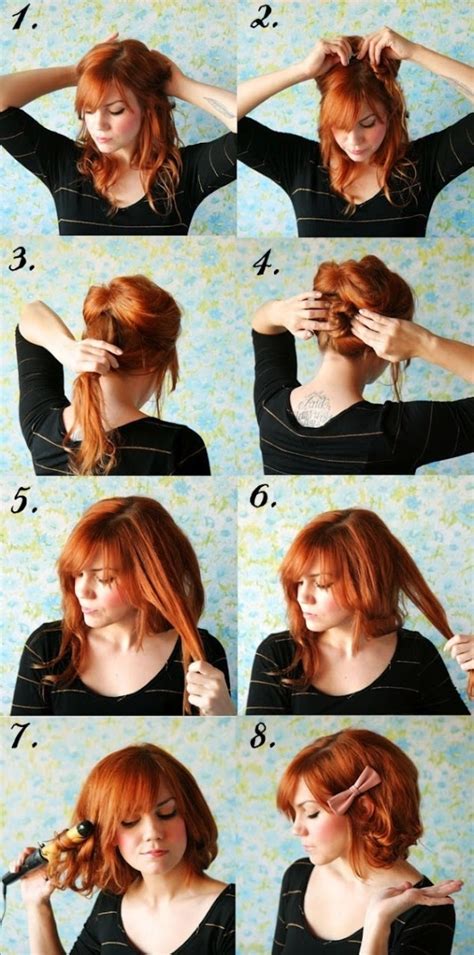 All of them are fast and easy to do and. Short Hair No Cutting Hairstyle - DIY - AllDayChic