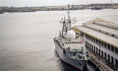 Russian Intelligence Ship Docks In Havana Day Before Us Cuba Talks