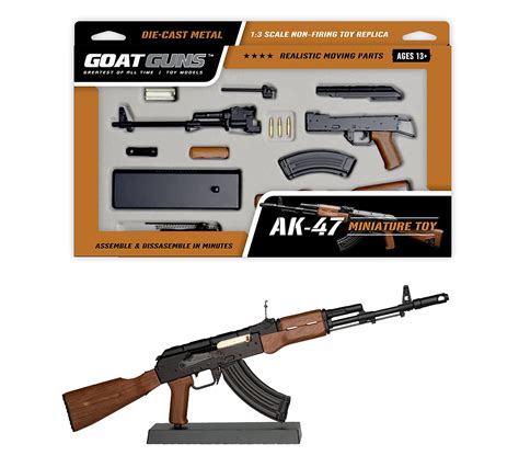 Buy Goats Miniature Ak 47 Model Black 13 Scale Diecast Metal Build