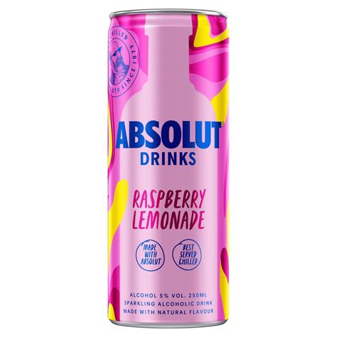 Absolut Drinks Raspberry Lemonade 250ml Bestway Wholesale