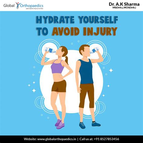 Hydrate Yourself To Avoid Injuries